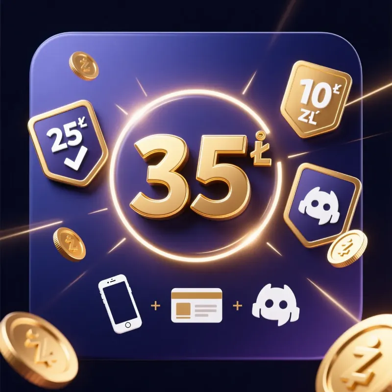 Fortuna bonus bez depozytu 35 złotych - 25 zł za weryfikację i 10 zł za Discord