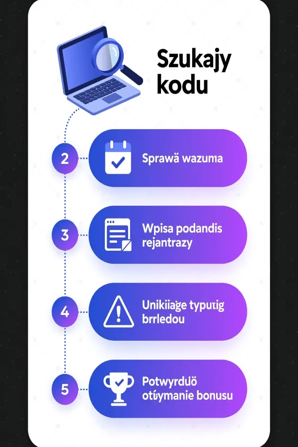 Instrukcja użycia kodu promocyjnego bukmacher - poradnik krok po kroku