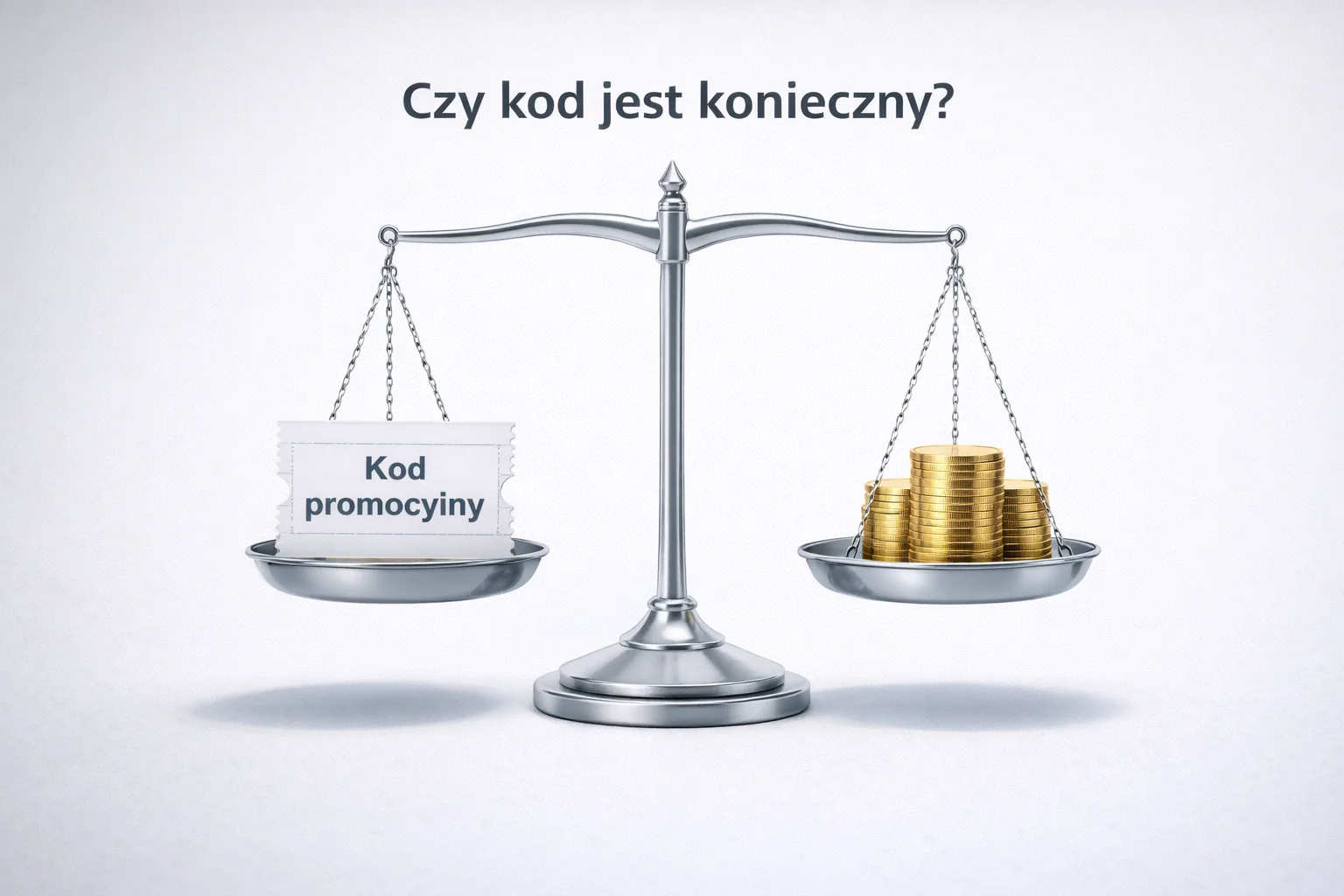 Waga por&oacute;wnująca korzyści z kodu i bez kodu