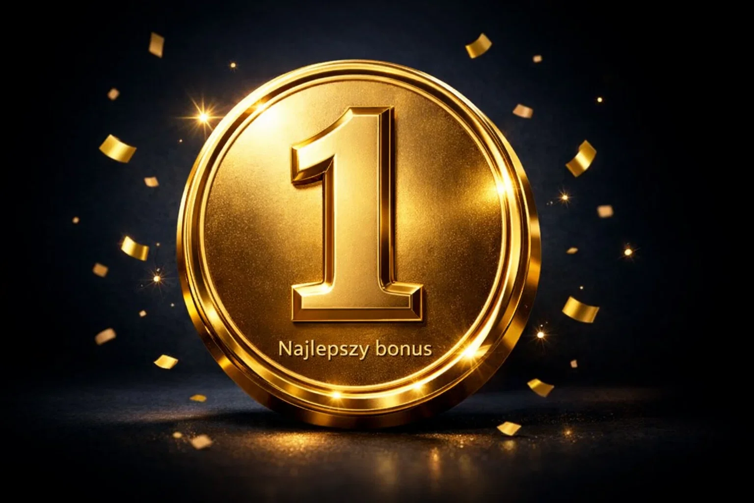 Złoty medal i trofeum symbolizujące najlepszy bonus