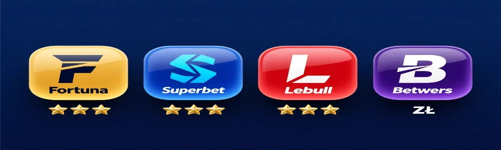 Ranking najlepszych bukmacherów oferujących bonus bez depozytu w Polsce - Fortuna, Superbet, Lebull, Betters